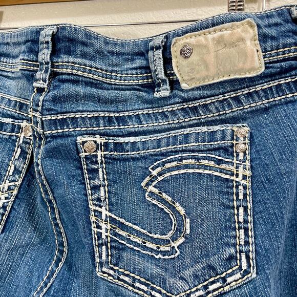 Silver Jeans Women's Suki Bootcut Jeans 18x30 Contrast Stitching Medium Wash - Picture 7 of 12